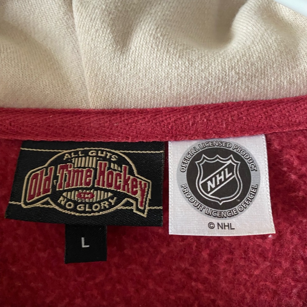 Minnesota Wild Women’s Old Time Hockey Full Zip Sweatshirt SZ L - Picture 3 of 5